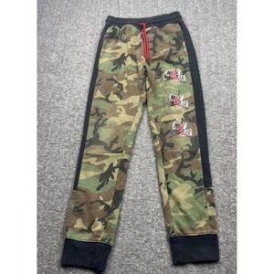Nike Air Jordan Sweatpants Youth Medium Green Black Camo Jumpman Basketball Gym